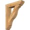 Ekena Millwork Funston Slat Rough Sawn Bracket w/ Offset Brace, Western Red Cedar, 8"W x 34"D x 42"H BKT0806X34X42FST06RWR - alternate 1